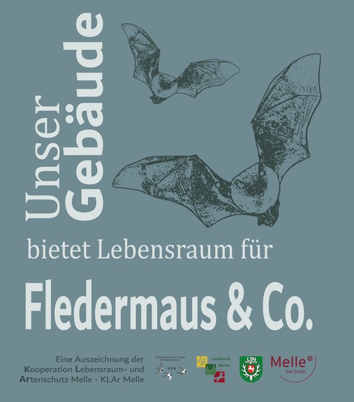 KLAr-Artenschutzplakette Lebensraum Fledermaus